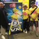 Takumi Yoshinaga of Sega, Mineko Okamura, and Noboru Hotta, both of Grounding Inc
